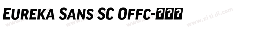 Eureka Sans SC Offc字体转换